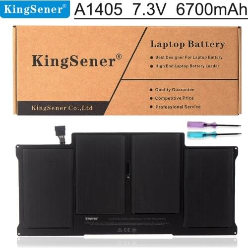 KingSener New A1405 Laptop Battery for Apple MacBook Pro 13" A1369 Mid 2010/2011 A1466 Mid 2012 EMC 2469 020739-A 7.3V 50WH