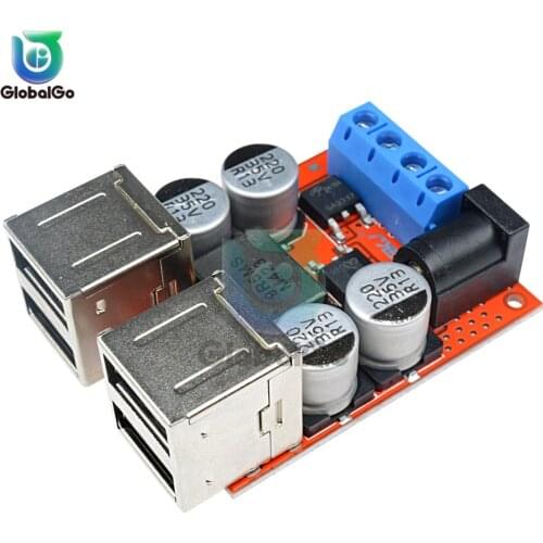 DC-DC Car Charging Board 8V-35V to 5V 8A Power Supply Module 4 port USB Output Mobile Phone Charger
