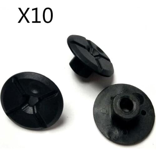 FOR BMW MERCEDES WHEEL ARCH LINER / PLASTIC CROSS NUT x10 BLACK NEW A201990005 - 51711958025
