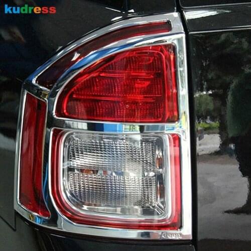 For Jeep compass 2011 2012 2013 2014 2015 ABS Chrome Rear Light Lamp Cover Trim Tail Taillight Frame Trims Sticker Car Styling