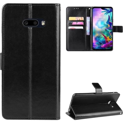 For LG G8X ThinQ Case 6.4 inch Luxury Leather Flip Wallet Phone Case For LG G8X Case Stand Function Card Holder
