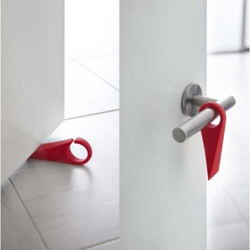 Silicone Rubber Door Stop Stoppers Door Block Anti-Folder Hand Security Door Card Hanging Door Stop Dropshipping