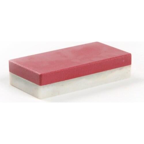 Two-side Ruby Natural Agate Knife Sharpener Oilstone Whetstone Polishing Stone
