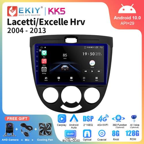 EKIY 9‘‘ LTE Android 10.0 Car For Chevrolet Lacetti J200 BUICK Excelle HRV 2004-2013 Stereo Multimedia GPS Navigation RDS DSP HU