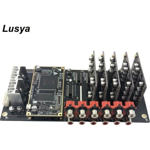 Electronic Crossover ADSP21489 Development Board 4 in 6 out processor ADC PCM1804 Input board DAC PCM1798 output board B4-007
