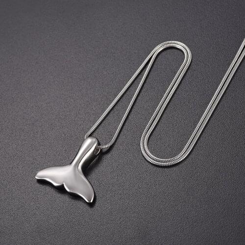 Mermaids tail Memorial Jewelry Hold Ashes Keepsake Urns Pendant Necklace Cremation Urn Funeral Urn Casket Jewelry 20'' Snake