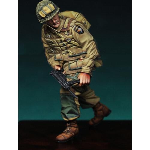 1/35 scale die-cast resin white model World War II American soldiers need to manually color the model free shipping