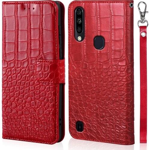Fashion Crocodile texture Leather Case For ZTE Blade A 5 A5 A7 A 7 2020 Case Flip Soft Wallet Protective Phone Cover Card Funda