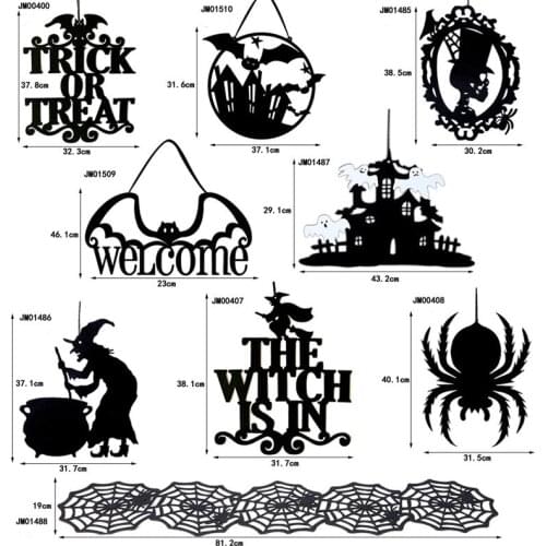 Non-woven Halloween Hanging Sign Halloween Pendent For Home Door Party Decoration Happy Halloween Decoration