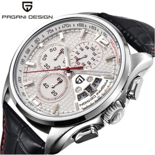 PAGANI DESIGN Luxury Brand Mens Sport Chronograph Quartz Multifunctional Diving Watch Casual Watches Multifunction Waterproof