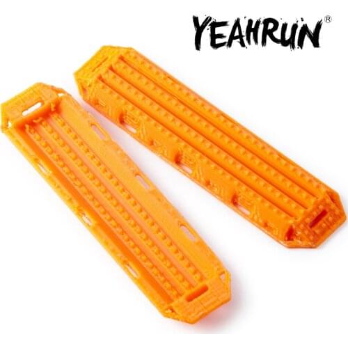YEAHRUN 2Pcs Plastic Sand Ladder Recovery Anti-slip Boards for Axial SCX24 90018 1/24 Scale RC Crawler Car Model Parts