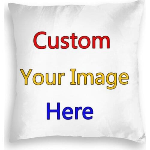 Free Customized Your Image LOGO Velvet Pillowcase Home Pillow Covers Decorative Sofa Cushions Throw Pillow Case Dropshipping