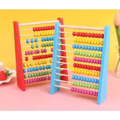 15.5*20*5.8cm Intelligence Development Wooden Abacus Child Early Math Educational Learning Toy Calculat Bead Counting Kid Toys