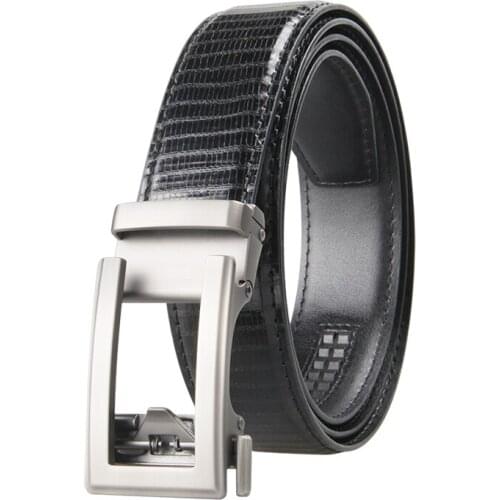 Famous Brand Belt Men Top Quality Genuine Luxury Leather Belts for Men Strap Male Metal Black Leather Automatic Buckle Belts Men