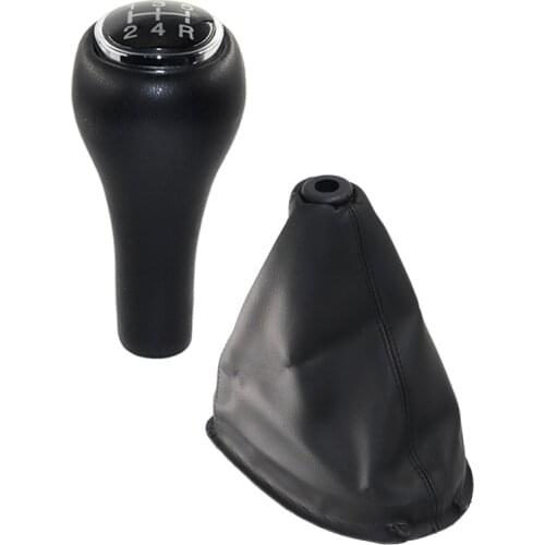 5 speed Leather Manual Gear Shift Knob Shifter Lever Handle Stick For Ford Focus MK1 1998-2005