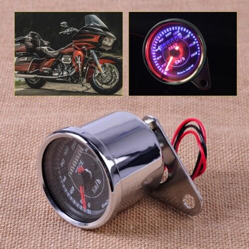 CITALL 0-180 km/h Motorcycle Dual Odometer Speedometer Gauge Speedo Meter LED Backlight For Honda Yamaha Kawasaki Suzuki ATV
