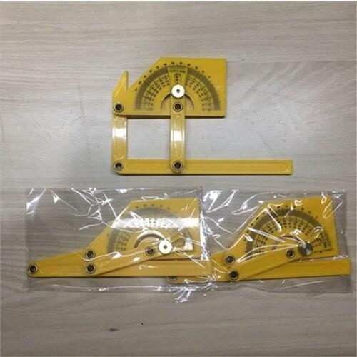 Angle Protractor Woodworking ruler Angle 180 Degree Ruler ABS Plastic New Measurement Right Angle Semicircle Ruler Folding Ruler