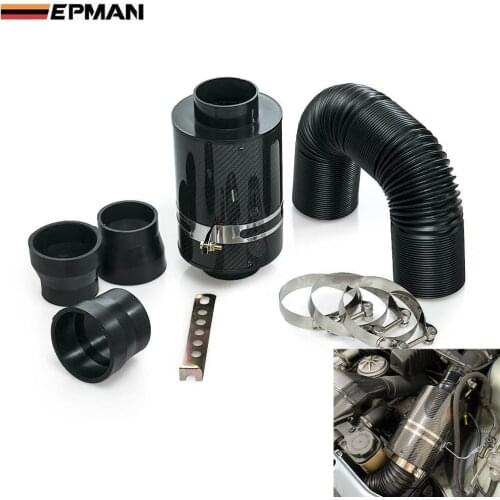 Universal Cold Feed Induction Kit & Carbon Fibre Air Intake Filter Box Without fan For BMW MINI Cooper S R53 EP-FB2303-NF