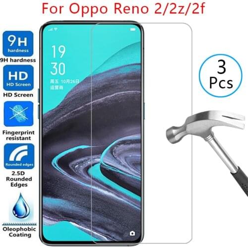 Tempered glass screen protector for oppo reno 2z 2f 2 case cover on reno2 z f z2 f2 reno2z reno2f protective phone coque bag 360