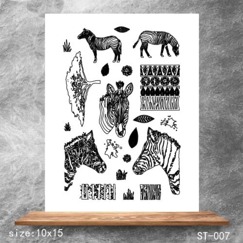 ZhuoAng Transparent Seals for DIY scrapbooking photo album Clear Stamps