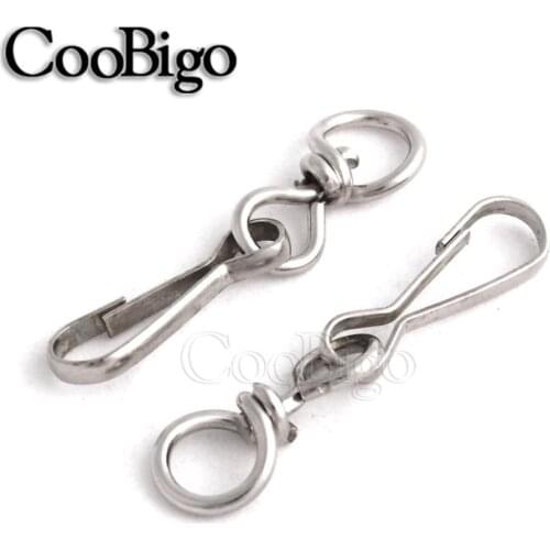 10pcs Metal Swivel Snap Hooks Keychain key Ring Lanyard Hook for Outdoor Carrying Bags Luggage Rope Hardware DIY Parts
