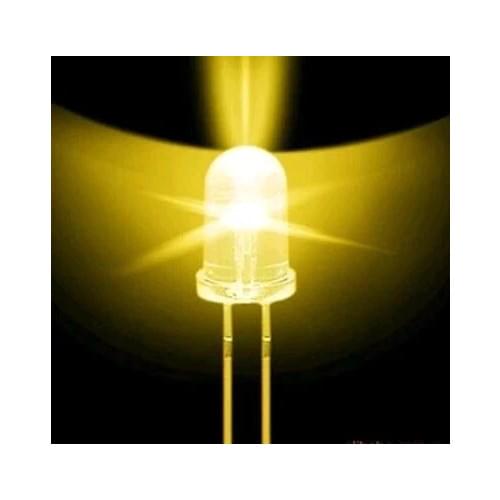 100pcs Super Bright 5mm Round UV/ yellow Led Emitting Diode F5 LED light for DIY lights