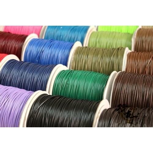 100yard/roll 2mm polyester/poly cord/string waxed 28 colors waterproof leathercraft DIY necklace bracelet thong free shipping