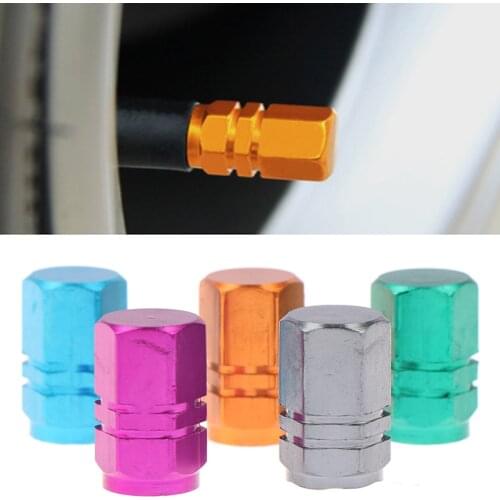 4PCS Air Caps Cove Levert Car Tire Valve Stem caps Bolt-in Aluminum Theftproof Wheel Tires Valves Tyre Stem