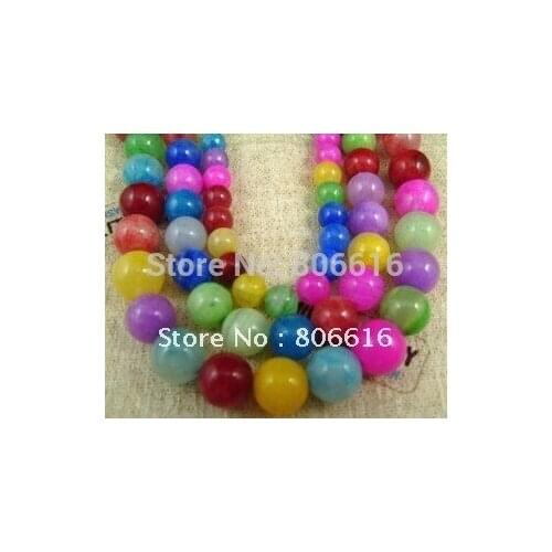 6MM 210PCS Colorful Stone Strand Loose Beads Jewelry Accessories Findings