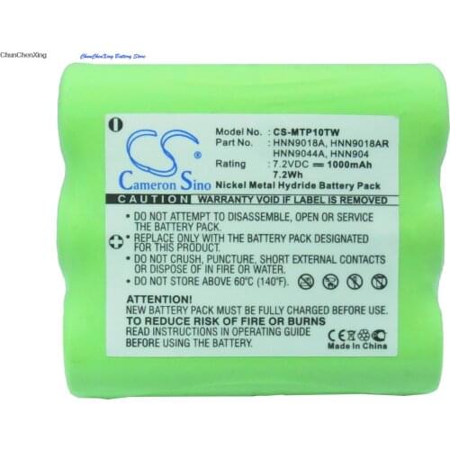 Cameron Sino 1000mAh Battery for Motorola AP10, AP50, CP10, CP50, HT10, MU11, MU12, MU21C,MU22CV,MU24CV, MV11, MV12, MV21C, MV22