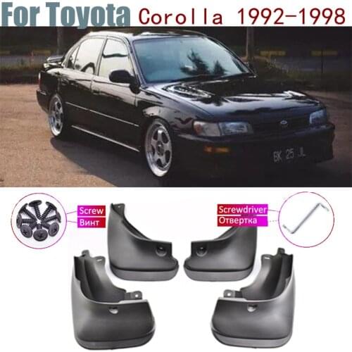 Over Fender Mud Flaps splash Guards Car Splash Accessories Mudguards For Toyota Corolla Sedan AE101 AE102 AE100 1998-1992