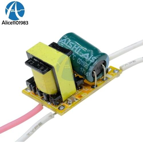 3W 100mA DC 9V-12V LED Light Driver Drive Transfomer Chip Power Supply Transformer AC 85-265V 3W Good Radiating Module Board