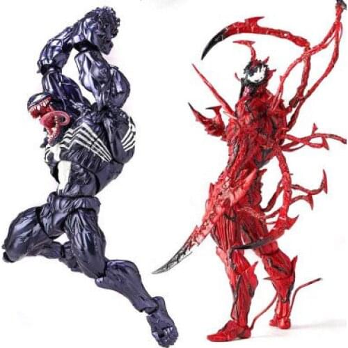 Avenger Spider-man Villains Carnage Cletus Kasady Action Figure Pvc Anime Venom Doll Collection Model Gift Toys For Childrens