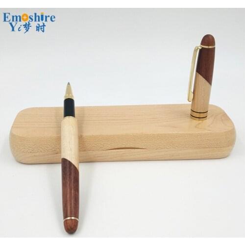 Emoshire New Arrivals Luxury Gift Pen Set Graduate Present Luxury Roller Ball Pen Wedding Wooden Present Ballpoint Pen PC020