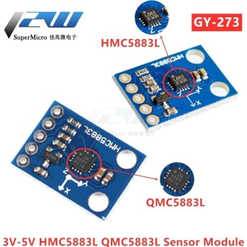 GY-273 3V-5V HMC5883L QMC5883L triple axis compass Sensor module three axis magnetometer magnetic field module for Arduin o
