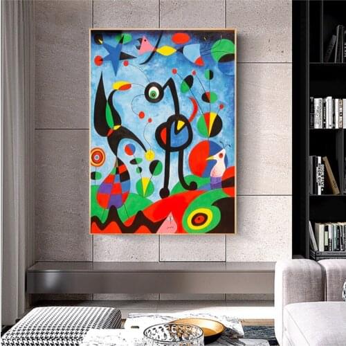 The Garden 1925 By Joan Miro Famous ArtWork Reproductions Abstract Canvas Paintings Of Joan Miro Wall Pictures Home Wall Decor