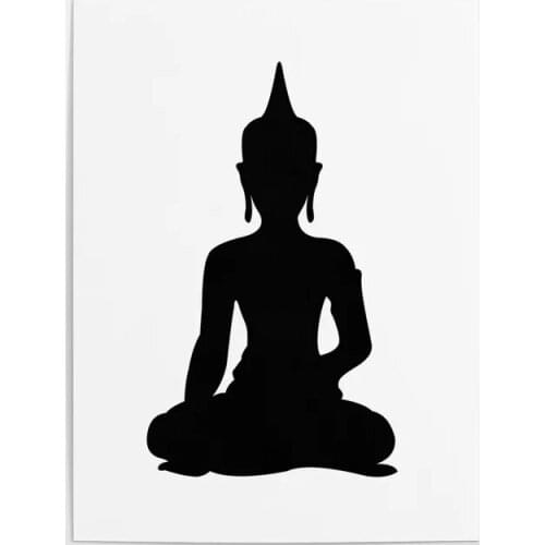 Canvas Paintings Wall Art Minimalism Home Decoration Buddha Poster HD Prints Modular Black White Pictures Living Room Framework