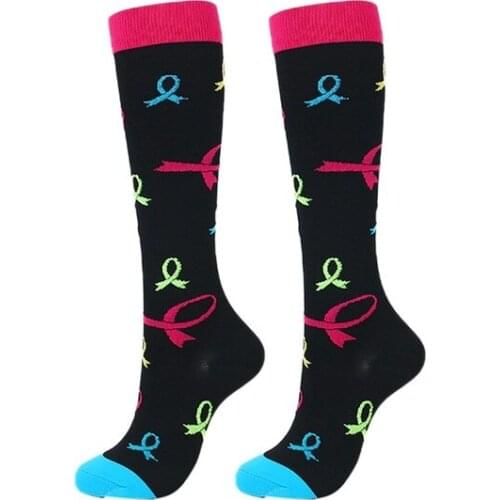 Compression Socks Nylon Medical Nursing Stockings Specializes Rugby Cycling Breathable Men Women Adult Sports Socks EU 35-46