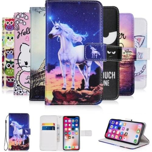 Leather Case for Samsung A71 A51 A70 A50 A40 A30 A20 A10 A52 A32 A72 A5 2015 A3 A5 2016 2017 A6 A8 A7 2018 Cartoon Wallet Cover