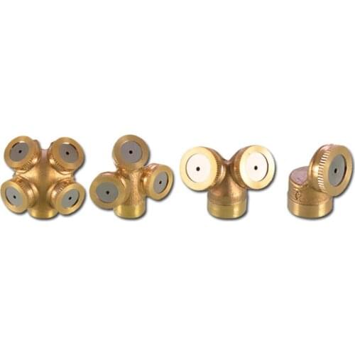 Brass Agricultural Mist Spray Nozzle Garden Lawn Watering Irrigation Sprinkler Head Cooling Dust Removal