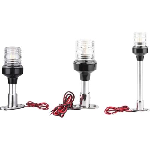Marine Fishing Boat Yacht Pontoon 3 Nautical Mile Anchor Light All Round 360° DC12-24V Fixed Mount 4000-4500K