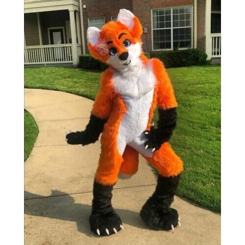 New Christmas Carnival Performance Mascot Sexy Fox Cosplay Costume Adult Use Birthday Party Advertising Performance Set