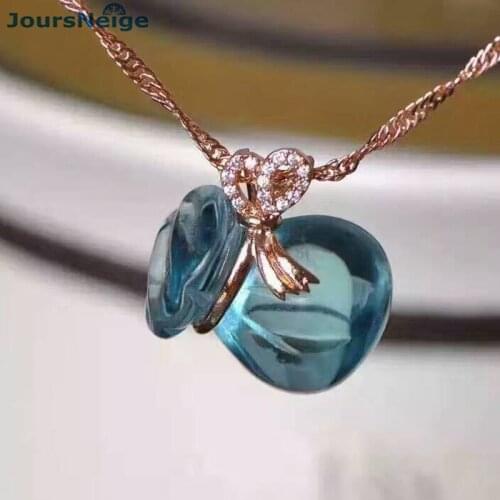 Wholesale Blue Money Bag Natural Crystal Pendant Meaning Blessing bag 925K gold craft Lucky Men Women Crystal Pendant Jewelry