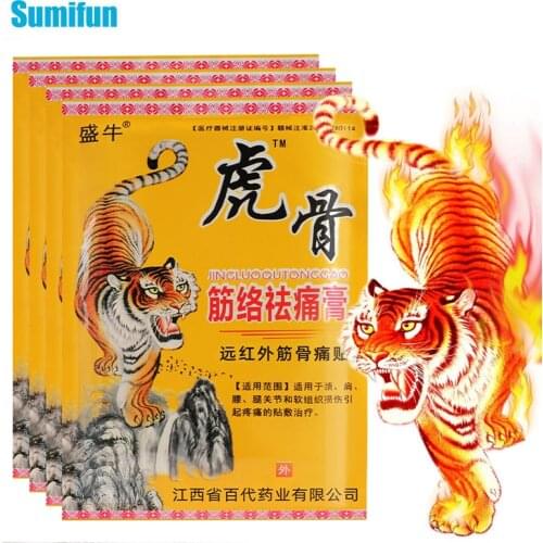 8Pcs/bag Tiger Balm Analgesic Patch For Treat Rheumatoid Arthritis Cervical Knee Muscle Sprain Pain Relief Body Massage Plaster