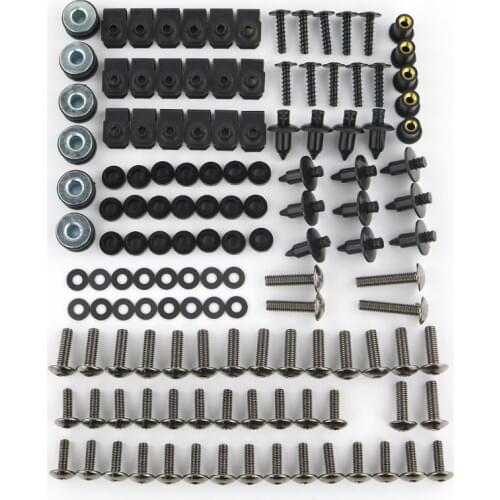 Fit For Yamaha YZF-R6 YZF R6S YZF600R YZF750R YZF1000R Motorcycle Complete Full Fairing Bolts Kit Fairing Clips Speed Nuts Steel