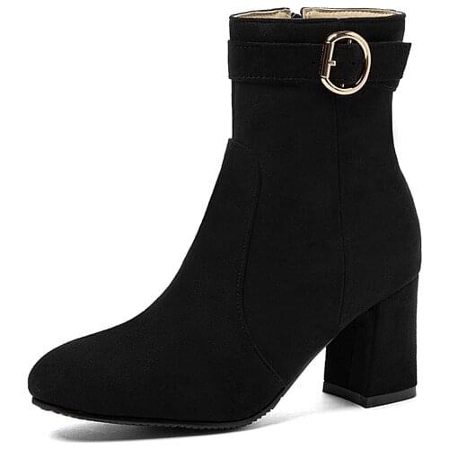 Big Size Simple boots boots women shoes ankle boots for women ladies boots shoes woman winter