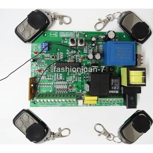 Hot AC sliding gate opener control board + 4pcs remote control,learning code