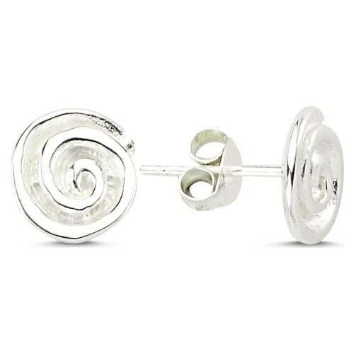 Silverlina Silver Round Sterling Earrings
