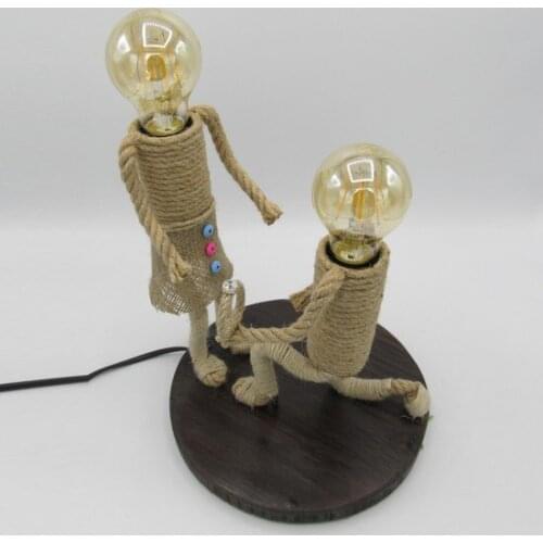 Modern New Moon Design Bid Decorative Rope Table lamp Desk lamp