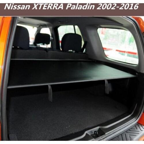 High quality Car Rear Trunk Security Shield Cargo Cover For 02-16 Nissan XTERRA Paladin 2002-2016( black, beige)